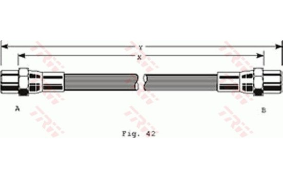 Brake Hose PHA140 TRW, Image 3