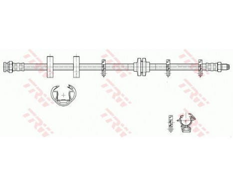 Brake Hose PHB187 TRW, Image 2