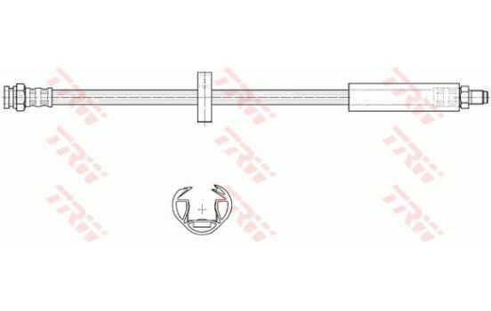 Brake Hose PHB189 TRW, Image 2
