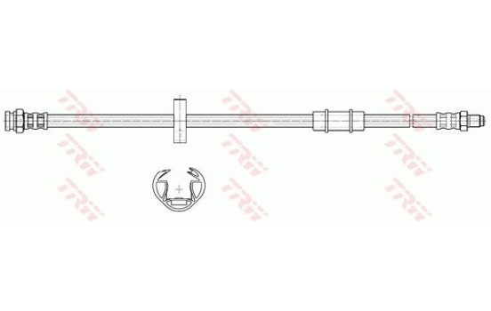 Brake Hose PHB226 TRW, Image 2