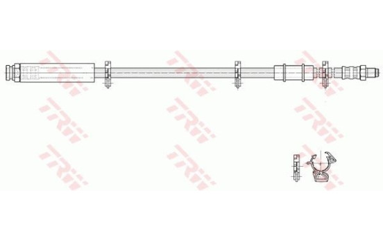 Brake Hose PHB292 TRW, Image 2