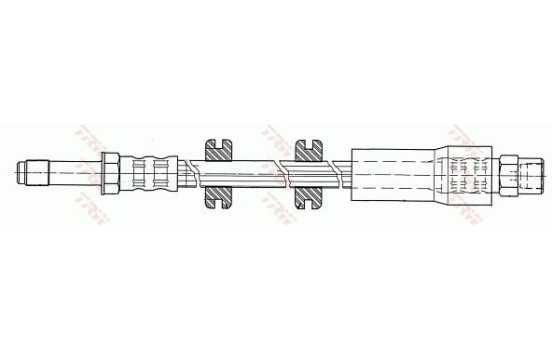 Brake Hose PHB446 TRW, Image 3