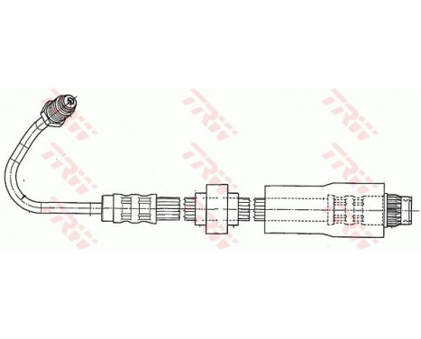 Brake Hose PHB542 TRW, Image 2