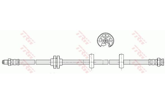Brake Hose PHB596 TRW, Image 2