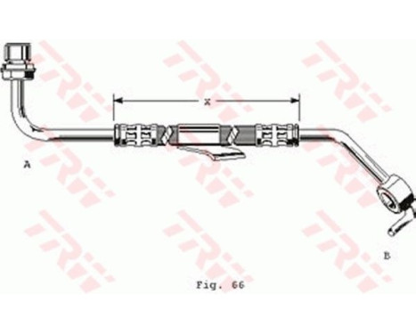 Brake Hose PHD249 TRW, Image 2