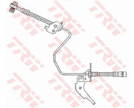 Brake Hose PHD566 TRW, Image 2
