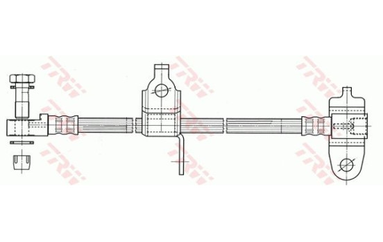 Brake Hose PHD990 TRW, Image 2