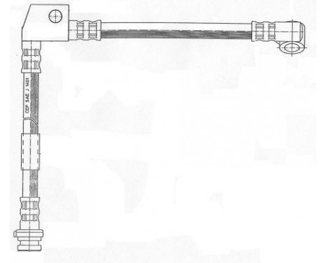 Brake Hose SL 3839 ABS, Image 2