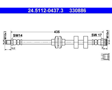Brake Hose, Image 2
