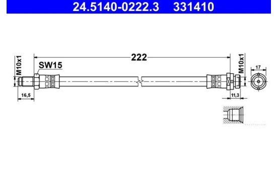 Brake Hose, Image 2
