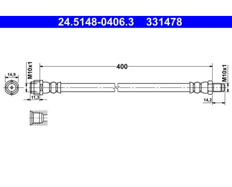Brake Hose, Image 2