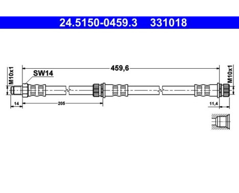 Brake Hose, Image 2