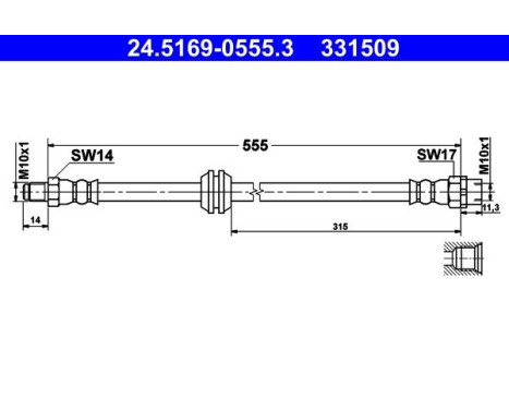 Brake Hose, Image 2