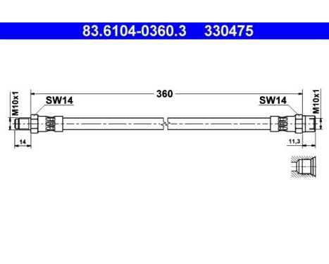 Brake Hose, Image 2