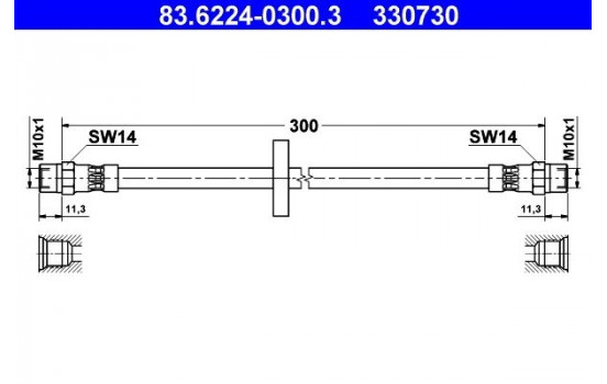 Brake Hose, Image 2