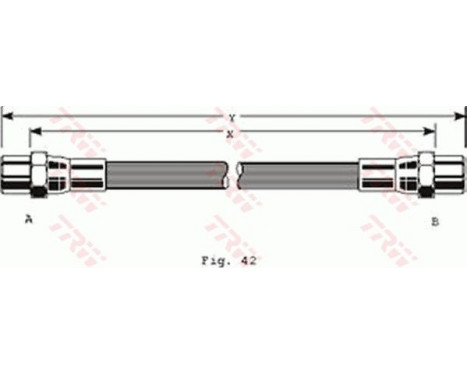 Brake Hose PHA140 TRW, Image 2