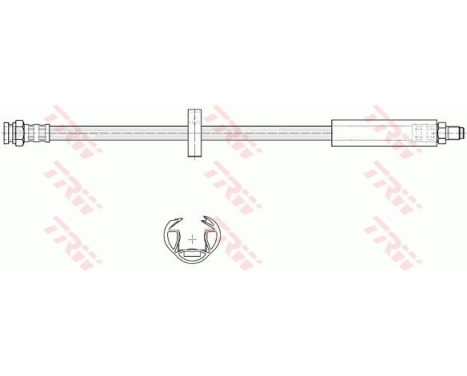 Brake Hose PHB189 TRW, Image 2