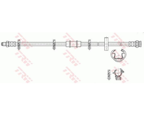 Brake Hose PHB242 TRW, Image 2