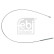Cable, parking brake 01969 FEBI, Thumbnail 2