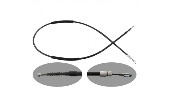 Cable, parking brake 100563 FEBI