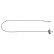 Cable, parking brake 101807 FEBI
