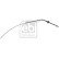 Cable, parking brake 108965 FEBI, Thumbnail 2