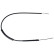 Cable, parking brake 109233 FEBI