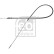 Cable, parking brake 14202 FEBI, Thumbnail 2