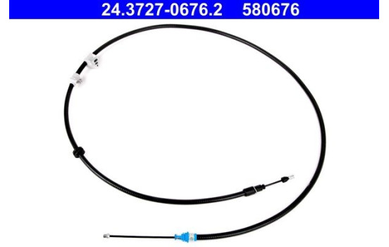 Cable, parking brake 24.3727-0676.2 ATE, Image 2