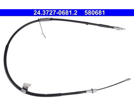 Cable, parking brake 24.3727-0681.2 ATE, Image 2