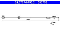 Cable, parking brake 24.3727-0755.2 ATE