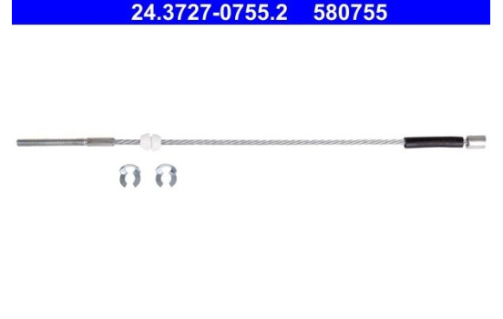 Cable, parking brake 24.3727-0755.2 ATE, Image 2
