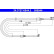 Cable, parking brake 24.3727-0844.2 ATE