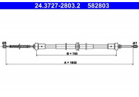 Cable, parking brake 24.3727-2803.2 ATE