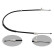 Cable, parking brake 34912 FEBI