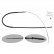 Cable, parking brake 36674 FEBI