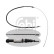 Cable, parking brake 49628 FEBI, Thumbnail 2