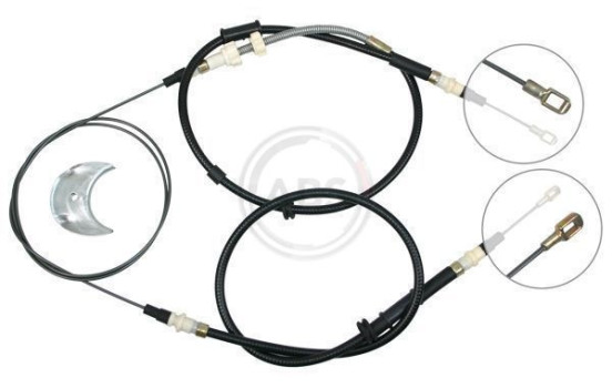 Cable, parking brake K10785 ABS, Image 3