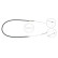 Cable, parking brake K10786 ABS, Thumbnail 3