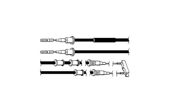 Cable, parking brake K11305 ABS, Image 2