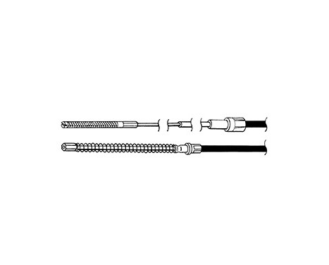 Cable, parking brake K11396 ABS, Image 2