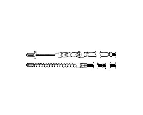 Cable, parking brake K11626 ABS, Image 2
