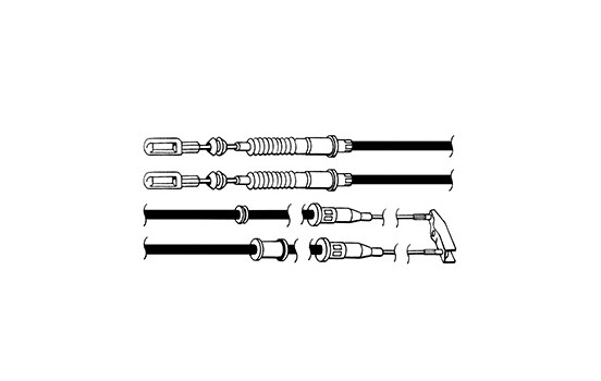Cable, parking brake K12018 ABS, Image 2