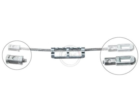 Cable, parking brake K12096 ABS, Image 3