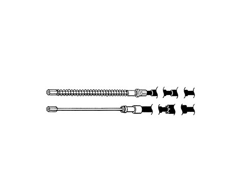 Cable, parking brake K12167 ABS, Image 2