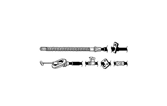 Cable, parking brake K12618 ABS, Image 2