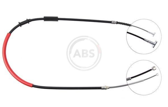 Cable, parking brake K13137 ABS, Image 3