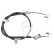 Cable, parking brake K13588 ABS, Thumbnail 3