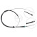 Cable, parking brake K13596 ABS, Thumbnail 3