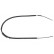 Cable, parking brake K13618 ABS, Thumbnail 2